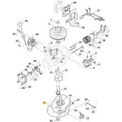 CARTER MOTORE ORIGINALE STIGA - 118552520/0 | NewgardenParts.com