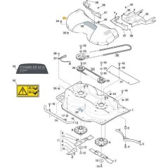 TRANSMISION IMPRESORA CARTER CD85-95-105 NCS8000N ORIGINAL STIGA - 337060031/0