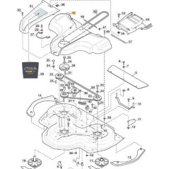 TAPA PROTECTOR CORREA TRANSMISION ORIGINAL STIGA CD100 NCS8000N - 337060023/0