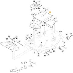 CARTER PROTEZIONE CINGHIA CENTRALE ORIGINALE STIGA - 118830291/0 | NewgardenParts.com