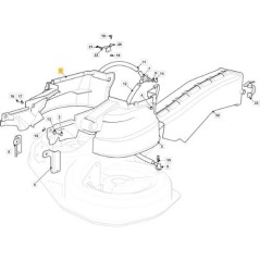 ORIGINAL STIGA RIGHT BELT PROTECTION COVER 92 (MOA) - 325060193/0 | NewgardenParts.com