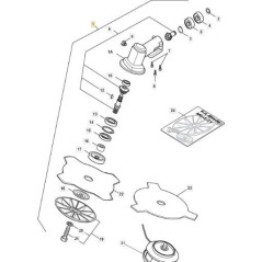 CARTER TESTINA Ï24MM ORIGINALE STIGA - 4540580/1 | NewgardenParts.com