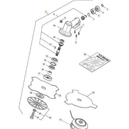 CABEZA CARTER Ï24MM ORIGINAL STIGA - 4540580/1 | NewgardenParts.com