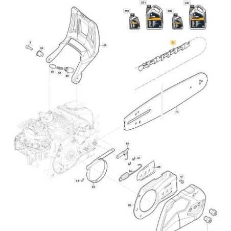 CADENA 15 pulgadas 21BP-64E ORIGINAL STIGA - 118801747/0 | NewgardenParts.com