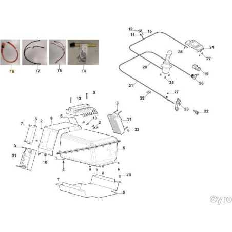 CABLE DE ALIMENTACIÓN PRINCIPAL ORIGINAL STIGA ZTR - 137065329/0 | NewgardenParts.com