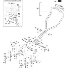 DISPLAY-CABLE MOTOR MODELO 1 ORIGINAL STIGA - 118810815/0 | NewgardenParts.com