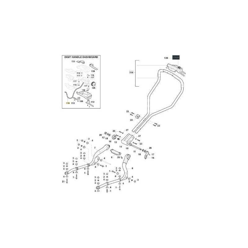 DISPLAY-CABLE MOTOR MODELO 1 ORIGINAL STIGA - 118810815/0