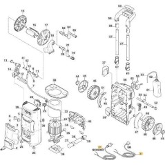 CAVO ELETTRICO CON SPINA UK ORIGINALE STIGA - 118821087/0 | NewgardenParts.com