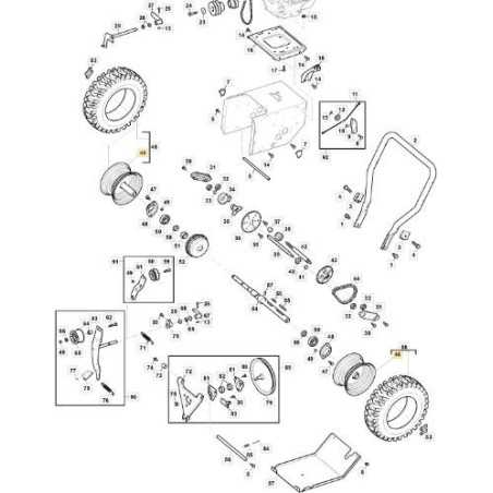 WHEEL RIM - ST4252/5262 ORIGINAL STIGA - 118820636/0 | NewgardenParts.com