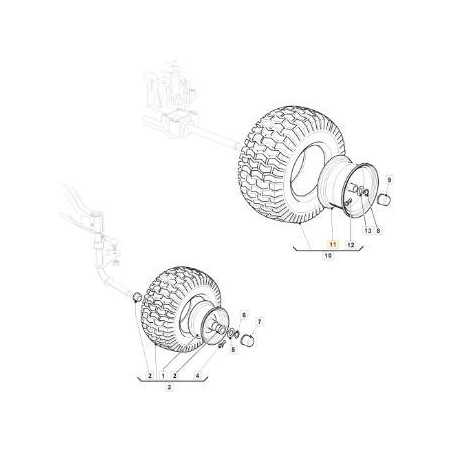 WHEEL RIM POSTER. 7,5X8 DG ORIGINAL STIGA - 182001505/0 | NewgardenParts.com