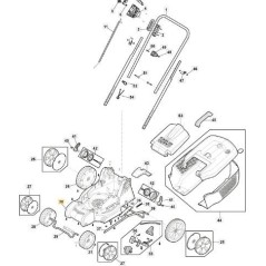 TELAIO E 340 Li 40 ORIGINALE STIGA - 118810986/0 | NewgardenParts.com