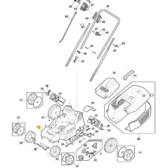RAHMEN E 380 Li 40 ORIGINAL STIGA - 118811007/0 | NewgardenParts.com