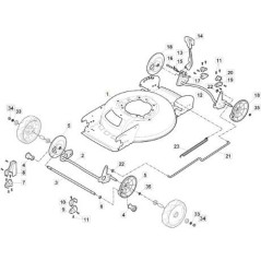 MCS 47 GRAY FRAME STIGA+CTF ORIGINAL STIGA - 381005600/0 | NewgardenParts.com