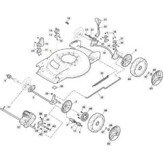 MCS47 EL.TR RAHMEN GRAU STIGA RACK+CTF ORIGINAL STIGA - 381005601/0 | NewgardenParts.com