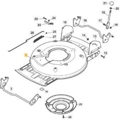 MCS50 EL.TR RAHMEN GRAU STIGA RACK+CTF ORIGINAL STIGA - 381005602/0 | NewgardenParts.com