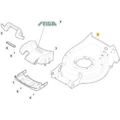 MP2 50 ROULEAU CADRE GRIS PERLE RAG+CTF ORIGINAL STIGA - 381004960/0 | NewgardenParts.com