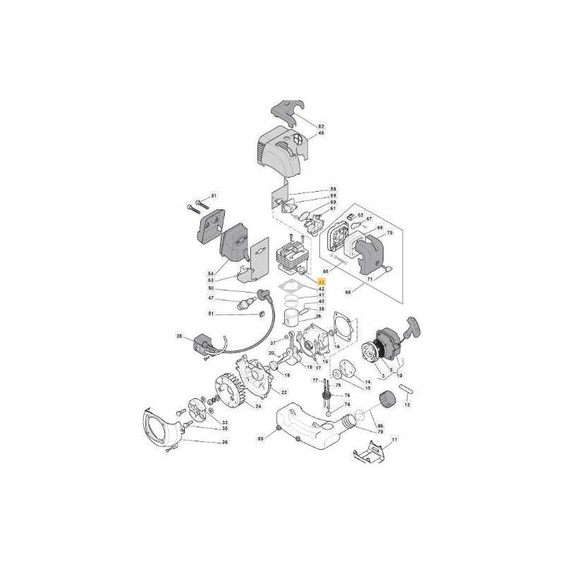 CYLINDER 1E36F-E-1 - ORIGINAL STIGA REFILL - 123071014/0