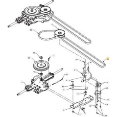 COURROIE (754-04001A) ORIGINAL STIGA - 120001252/0