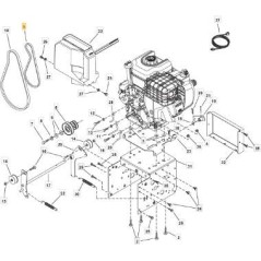 DRIVE BELT 3L 25.65 ORIGINAL STIGA - 1812-2219-01 | NewgardenParts.com