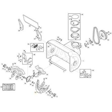 RIGHT AUGER - ST 7276 PH ORIGINAL STIGA - 118821219/1 | NewgardenParts.com