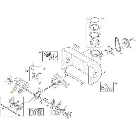 RIGHT AUGER - ST4262P / ST5262P ORIGINAL STIGA - 118820148/1 | NewgardenParts.com