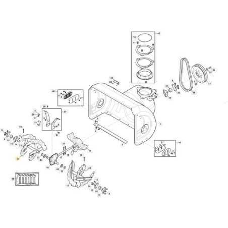 RIGHT AUGER - ST5266P/ P TRAC ORIGINAL STIGA - 118821164/1 | NewgardenParts.com