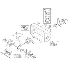 LEFT AUGER - ST4262P / ST5262P ORIGINAL STIGA - 118820155/1