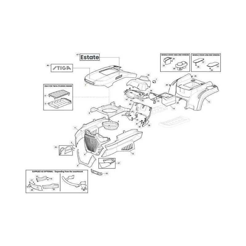 YELLOW SDST BONNET WITHOUT HOLExGRILLE(ST) PP ORIGINAL STIGA - 325077038/0