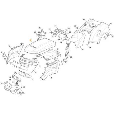 TOP BONNET TCS-STIGA BLACK ORIGINAL STIGA - 325077017/0 | NewgardenParts.com