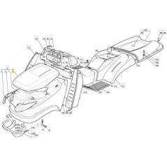 UPPER BONNET TCU RED 300941 GGP ORIGINAL STIGA - 325076901/0 | NewgardenParts.com