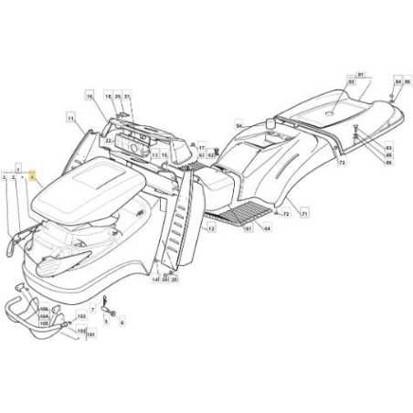 UPPER BONNET TCU RED 300941 GGP ORIGINAL STIGA - 325076901/0 | NewgardenParts.com