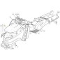 UPPER BONNET TCU RED 300941 GGP ORIGINAL STIGA - 325076901/0