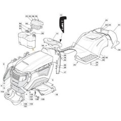 TOP BONNET TCX-STIGA YELLOW 122410 ORIGINAL STIGA - 325076866/0 | NewgardenParts.com