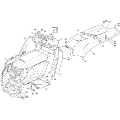 COFANO SUPERIORE TCX-STIGA ROSSO GGP ORIGINALE STIGA - 325076871/1 | NewgardenParts.com