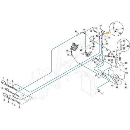 HYDR. VERTEILER ZAPFWELLE BLOCK HINTEN LINKS ORIGINAL STIGA - 1134-7127-02 | NewgardenParts.com