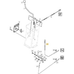 MANDO DE ARRANQUE ORIGINAL STIGA PFM - 137090200/0 | NewgardenParts.com