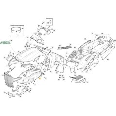 BONNET CONVEYOR NS GXV630 ORIGINAL STIGA - 325108111/0 | NewgardenParts.com