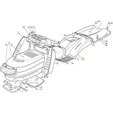 TAPA RUEDA TC2000HY. C/F AMARILLO 122410 ORIGINAL STIGA - 325109717/0 | NewgardenParts.com