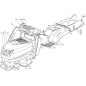 Enjoliveur de roue TC2000HY. C/F ROUGE 300941GGP ORIGINAL STIGA - 325109701/1