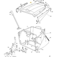 COPERTURA SACCO TCX ROSSO 300941 GGP 05/06 ORIGINALE STIGA - 325110302/0 | NewgardenParts.com