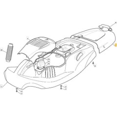 ABDECKUNG EL 63 ROTE TASCHE 300941 GGP03/04 ORIGINAL STIGA - 327110357/1 | NewgardenParts.com