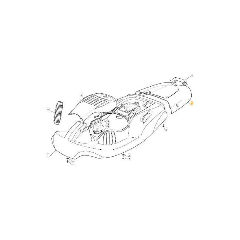 COUVERCLE EL 63 ROUGE SAC 300941 GGP03/04 ORIGINAL STIGA - 327110357/1