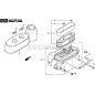ORIGINAL STIGA LUFTFILTERABDECKUNG – 118551679/0