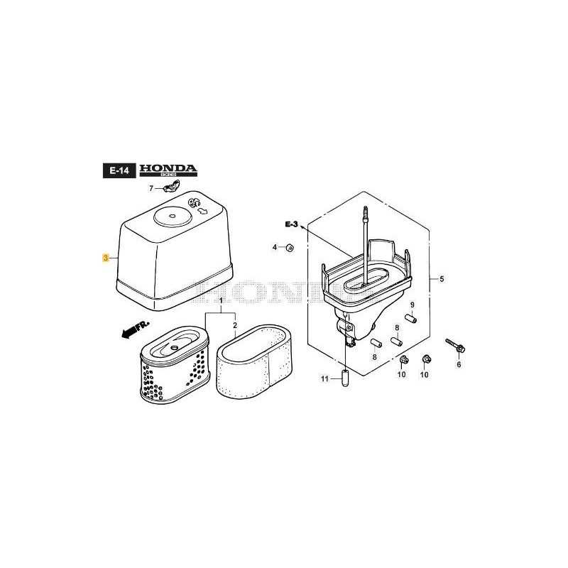COPERCHIO FILTRO ARIA ORIGINALE STIGA - 118552041/0