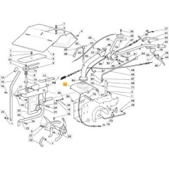 COUVERCLE DE BOITE ORIGINAL STIGA ROUGE - 118800083/0 | NewgardenParts.com