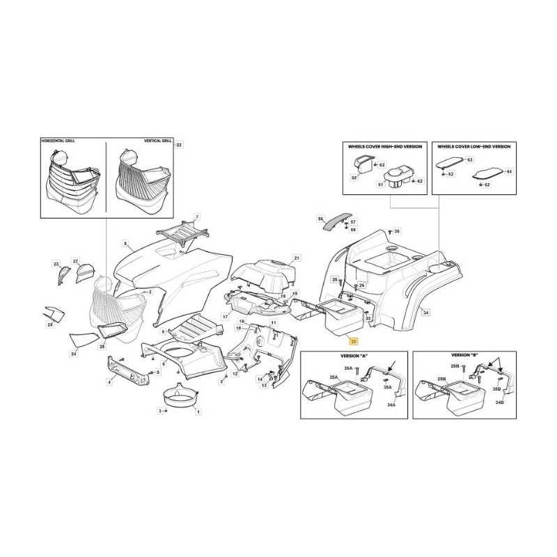 ABDECKUNGSZENTRUM. SCHWARZES ABS MP/SD GEPRÄGT ORIGINAL STIGA – 325110541/0