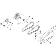 ORIGINAL STIGA RIEMENABDECKUNG – 118802844/0 | NewgardenParts.com