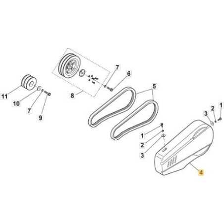ORIGINAL STIGA RIEMENABDECKUNG – 118802844/0 | NewgardenParts.com