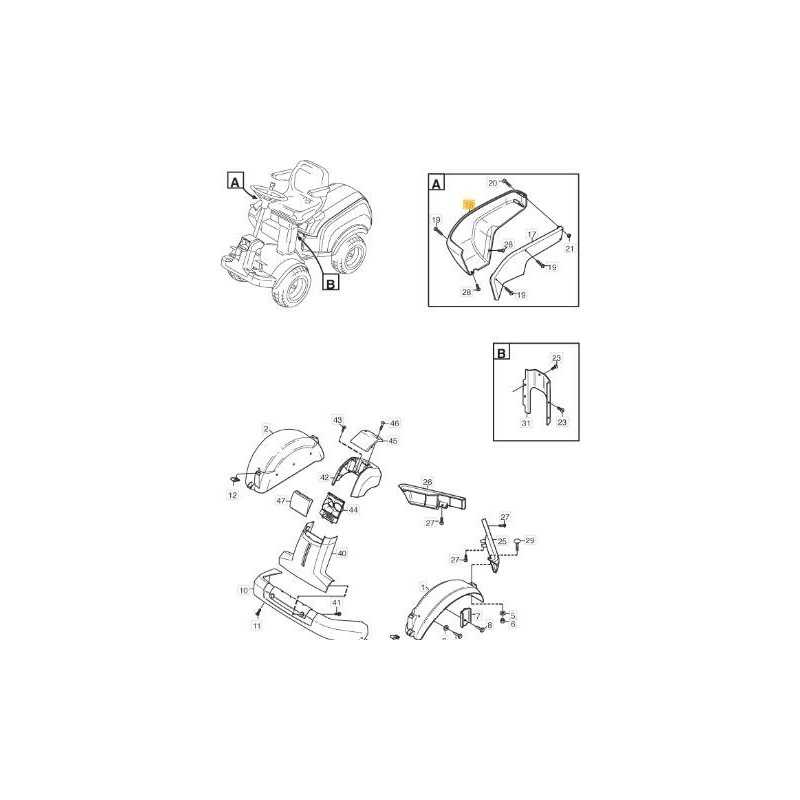 COPERTURA DX CONSOLE PARK ORIGINALE STIGA - 1134-3979-01