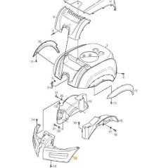 COUVERCLE AVANT ORIGINAL STIGA - 1134-5637-01 | NewgardenParts.com
